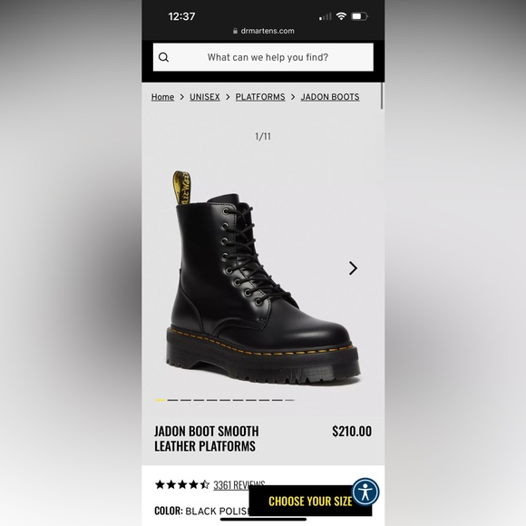 Doc Martin Jadon platform shoe - Picture 1 of 1